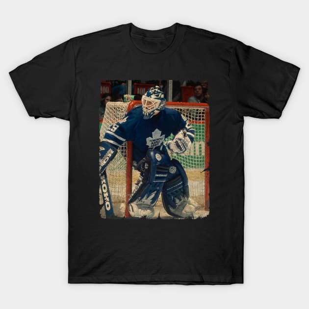 Felix Potvin, 1991 in Toronto Maple Leafs (369 GP) T-Shirt by Momogi Project